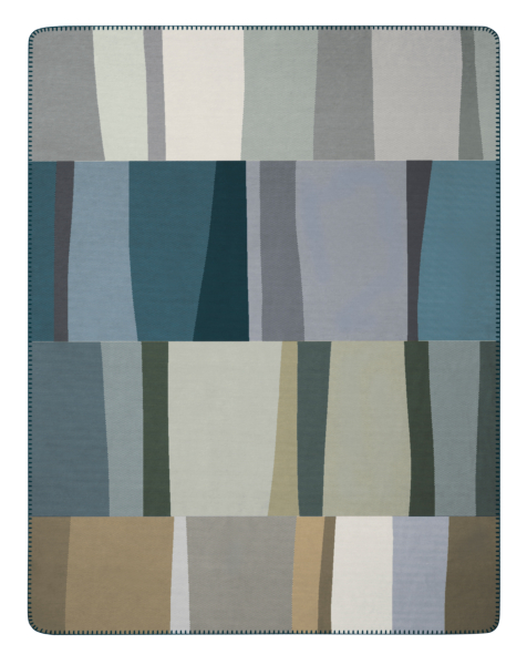 Biederlack Wohn- und Kuscheldecke 'Verdant Vibes' 150 x 200 cm Blau